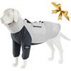 OCSOSO Caldo Cappotto Impermeabile per Cani, Gilet Con Fascia Toracica, Antivento per Interno/Esterno, Taglia Media e Grande, Grigio XL