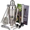 OS Oak & Steel ENGLAND Oak & Steel - 10 Pezzi, Set da Cocktail Manhattan -Set Bartender Inox - Confezione Regalo per Appassionati, Baristi Professionisti o Creatori di Cocktail Principianti