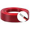 Amefil 164ft Cavo di prolunga 2Pin 2Wire Cord 50M 22 AWG Hookup elettrico 22 Gauge 2Pin 2Color 2Wire incagliato cavo di rame stagnato per strisce LED 3528 5050 Dream RGB colore LED illuminazione (2pin)