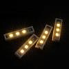 BrickBling 4 luci LED bianche 1x4/bianco caldo in una fila (quattro in un downlights), alimentate tramite USB, 100% compatibili con i mattoncini Lego