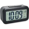 Gentpovth Sveglia Digitale da Comodino, Sveglia Intelligente con Temperatura Data Snooze, Orologio a batteria con display LED, Sveglie da Viaggio, per Adulti, Anziani, Adolescente(Nero)