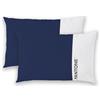 osama home PANTONE - Federe Cuscino Letto 50x80 Cotone 100% Certificato OekoTex, Copricuscino Letto, 2 Pezzi, Fresco Traspirante - Federa Cuscino con Patella di 20cm, Biancheria da Letto Morbida e Lavabile 40°C