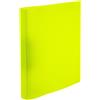 HERMA 19710 - Raccoglitore ad anelli formato A4, sottile, 2 anelli, larghezza 25 mm, in plastica resistente, per scuola e ufficio, per ragazzi e ragazze, colore: giallo fluo trasparente