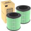 Airtok H13 Filtro di ricambio HEPA, carbone attivo ad alta efficienza, adatto al purificatore d'aria AP0601, rimuove polline, polvere, forfora di animali e altri allergeni