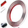 KGGZKG 10mx6mm Strisce Adesive per Auto Striscia Adesiva Cromata Auto Modanatura Profilo Cromata per Auto Adesiva Striscia Decorativa per Auto Cromata Striscia di Finitura Decorativa da Parete Autoadesivo