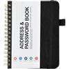heavenlife Agenda Telefonica Alfabetica, A6 Rubrica Telefonica alfabetica, Taccuino Address Book, 64 Sheets/128 Pages, 14.5x12cm Taccuino delle Password Portatile per Ricordare Login, Sito Web (Nero)