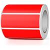 YIKIADA Etichette Termiche Autoadesive 25 X 76 mm Rossi Adesivi Colori Rimovibili Stampabili Impermeabili per Logo Codice a Barre QR inventario 500 pezzi per Rotolo