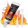 ALLONY Silicone Alta Temperatura, Sigillante Alte Temperature, Silicone Nero Alte Temperature, Adatto per la Sigillatura ad Alta Temperatura di Vari Tipi di Caminetti e Stufe, 100 ml, Nero