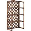 Outsunny Scaffalatura per Piante Fioriera a 3 Ripiani in Legno di Abete 80 x 40 x 148cm