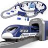 LZDMY Trenino Elettrico per Bambini, Pista da Corsa Set Giocattolo, 92 PZ Giocattolo per Bambini Auto Elettrica Trenino albero di Natale Compleanno Capodanno Regalo per 3 4 5 6 7 8 Anni Ragazzi