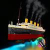 BrickBling Set di illuminazione a LED per Lego Creator Expert Titanic Building Set 10294 (Nessun modello Lego), kit di illuminazione fai da te con modulo di fumo per la nave Titanic, luce decorativa per