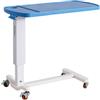 Doctorpoint Tavolino Servitore Da Letto Master In Acciaio - Ripiano Abs - Altezza Regolabile - 4 Ruote