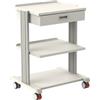 Doctorpoint Carrello Smart - 2 Ripiani 50x42cm + Base E Cassetto - Dimensioni 58x50xh.78cm