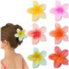 Yonuaret 7 fermagli per capelli spessi, grandi fermagli per capelli, con fiori colorati, per capelli, antiscivolo, per donne, ragazze e donne