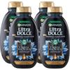 FEI FAN Shampoo Purificante, CARBONE MAGNETICO & Olio Di Semi Neri Di Nigella. Per Cute Grassa, Lunghezze Secche. Rimuove Immediatamente Le Impurità e Idrata 72H 250ml (4 Flaconi)
