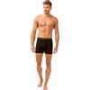Haigman Boxer da uomo in cotone elasticizzato, con bottoni sul davanti, confezione da 2, Nero , XL