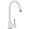 Telma Miscelatore lavello cucina Plados PETRAMIX monocomando con canna tubolare - Bianco Latte