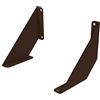 INOXLM lavorazioni inox INOXLM Reggimensola da muro | staffa per mensola | reggimensola in ferro | mensola angolare | Staffa per mensola | 2 pezzi (Large - 20 cm, Brown)