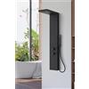 Marwell Essenza - Rubinetto per doccia, 125 x 20 cm, colore: Nero