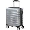 American Tourister Flashline - EasyJet Handgeck, Spinner XS, 35 x 45 x 20 cm, 23 L, 2,20 kg, sotto -alessante aeronautico, argento (Sky Silver)