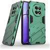 ESTH® Custodia per Realme 12 5G/Realme 12x 5G con Supporto [Compatibile con Supporto Magnetico per Auto] Cover Paraurti PC + TPU, Verde