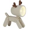 Dudùu Puppy Deer - Lampada LED Tascabile a Forma di Renna, Luce Notturna e da Lettura, Senza Fili, Regalo e Bomboniera, Decorazione Cameretta, Scrivania e Feste a Tema (Beige)