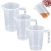 YiPHomn 3 Pezzi Misurino in Plastica Set, 50ml/100ml/250ml Misurino Graduati, Misurino di Precisione con Bilancia, Misurino Dosatore per Casa, Laboratorio, Panetteria, Cucina