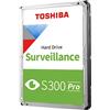 Toshiba S300 Pro Surveillance disco rigido interno 10 TB 7200 Giri/min 512 MB 3.5 Serial ATA III [MD10ADA10TV]