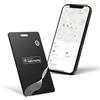 MISIRUN SmartCard Wallet Tracker GPS Portafoglio Ultra Sottile 1.8mm, IP68 Impermeabile, Smart Tag Compatibile con Apple Find My (Solo iOS), Bluetooth Localizzatore per Valigia, Borsellino, Passaporto