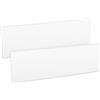 kwmobile 2X Paracolpi Garage Gommato - Set Protezione Box Auto Paraspigoli Muro - Salvaportiere Pareti 40x12cm - Strisce Autoadesive Ammortizzanti - Paraurti Bianco