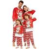 RXLLDOLY Pigiama Natalizio per Famiglia, Pigiama Natale Famiglia Set, Pigiami Natalizi per Tutta la Famiglia, Abiti da Notte per Uomo, Donna, Bambino(Natale-15,Donna,XXL)