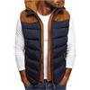 Modaworld Smanicato Uomo Invernale Imbottita Estivo Cotone Giubbotto Smanicato Leggero Gilet Corto con Cappuccio Giacca Taglie Forti Giubbino Piumino Smanicato Senza Maniche