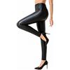 Powder Queen Leggings in Ecopelle Pantaloni da Donna Elasticizzati in Pelle a Vita Alta con Sollevamento del Sedere con Leggings Foderati in Pile per Le Donne