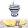 Yosoo Health Gear Valvola Aria per Gommoni Kayak SUP, 8 Fori Valvola Gonfiabile in PVC con Chiave, Doppia Tenuta Antiperdita per Barca Gonfiabile, Canoa, Gommone, Zattera