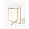 Westwing Collection Tavolino rotondo in marmo Alys