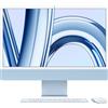 Apple - iMac con Retina 24 Display 4.5K M3 chip con 8core CPU e 10core GPU, 256GB SSD - Blu