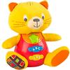WinFun Peluche per Bambini Que Habla & Luci Colorate - Lingua: Spagnolo (Colorbaby 85178) Gato