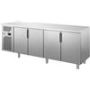 INOX BIM Tavolo Refrigerato Gastronorm a 4 Ante - Gruppo Motore a Sinistra - Temp 0° +8°C - Capacità lt 541