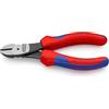 KNIPEX Tronchese laterale per meccanica tipo forte, 74 02 140 | con impugnature multicomponente 140 mm