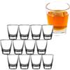 GOIEHIR 12 PCS Bicchierini Shot a Base Spessa, 35ml/3cl Bicchierini da Liquore, Piccoli Bicchieri in Vetro, Lavabili in Lavastoviglie, Bicchieri Amaro, per Tequila Whisky, Gin, Vodka