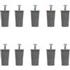 bricoleva.it KIT 10 Tappi d'arresto per Tapparella - Paracolpi per Tapparella Made in Italy - Fermi per Tapparelle e Tende a Rullo - Blocca Tapparelle Antifurto - Compreso di Vite (Grigio - 30mm)