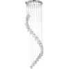 Searchlight Ice Cube 20Lt Multi-Drop Pendant - Metallo cromato e vetro