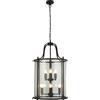Searchlight Lanterna Grande 8Lt Pendente - Metallo Nero e Vetro