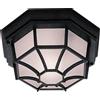 Searchlight Lampada da parete/soffitto per esterni Vermont - Metallo nero e vetro