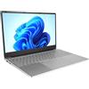 UBEF Laptop Portatile Silver 16G 512G Fingerprint Unlock per Windows 11 Laptop Domestico da 15,6 Pollici (16+512G Spina UE)