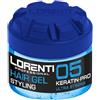 LORENTI TOKYO & SEOUL Barber Hair Styling Gel 05 Keratin-Pro Ultra Hold 300 ml - gel per capelli da uomo - forte tenuta - nessun incollaggio e senza residui - senza alcool - gel per capelli - look
