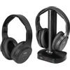 TREVI Set 2 Cuffie Wireless TV Bluetooth Range 30 mt - FRS 1580 TW