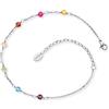 Engelsrufer Cavigliera da donna con perle o zirconi, in argento Sterling 925 rodiato o in acciaio inox, lunghezza regolabile, senza nichel, adatto a persone allergiche, Länge 22 + 5 cm, Acciaio