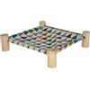 Kerbl Pet Amaca per roditori, 38x38x10cm, legno, tela, tessuto lavabile, sistema a incastro, montaggio rapido