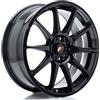 japan racing Cerchio in lega JR JR11 18x7,5 ET40 5x112/114 Nero Lucido